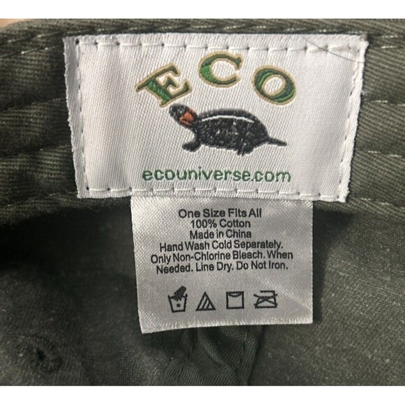 ECO Reptile Shirts Flagstaff Arizona Roadrunner Ball Cap Hat Green Adjustable - Picture 7 of 7
